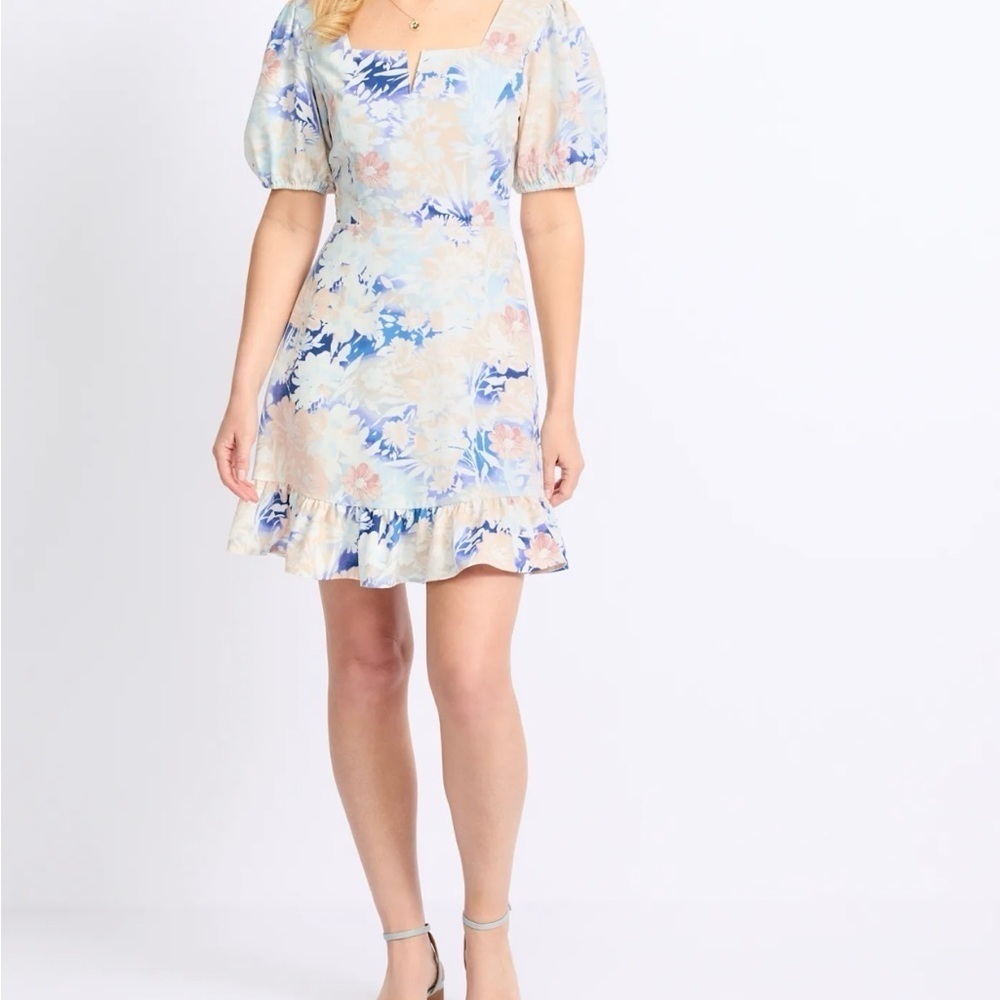 Floral Puff Sleeve Dress